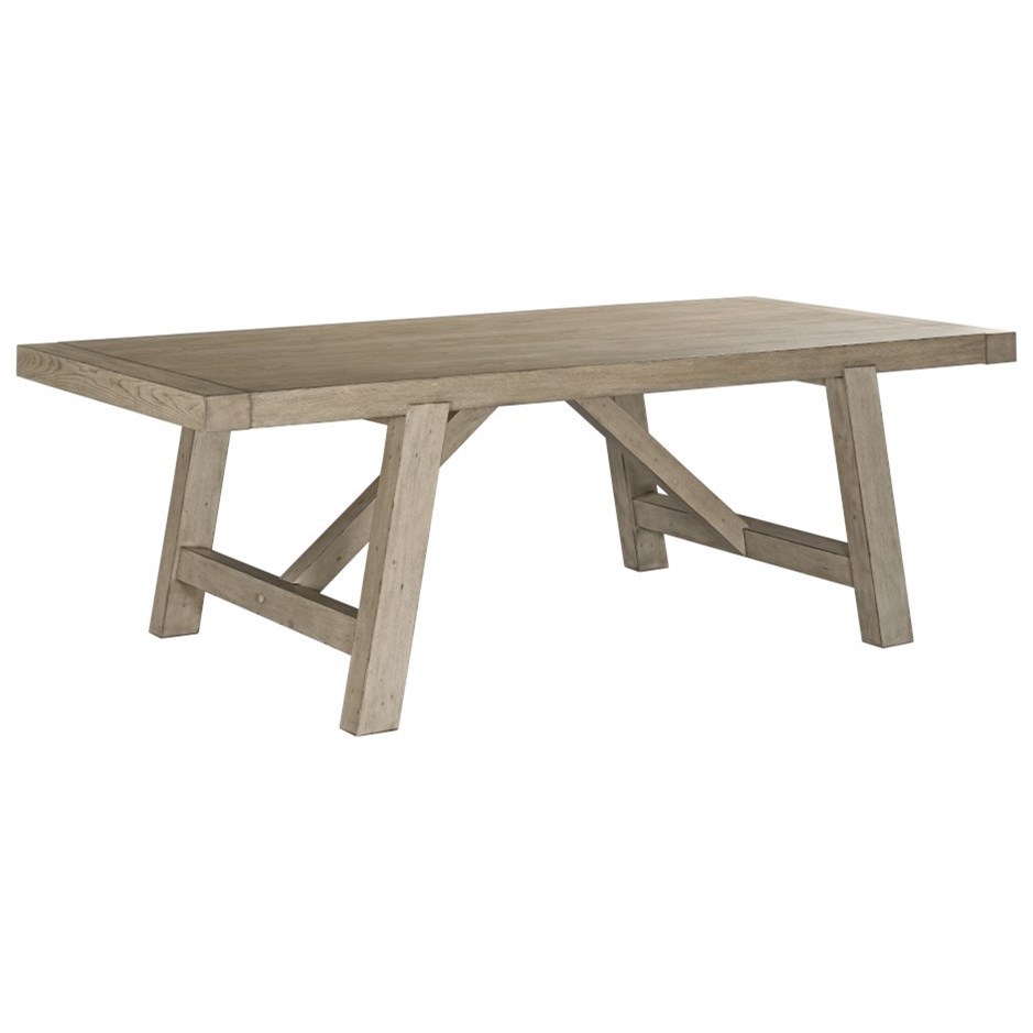 American Drew West Fork Farmhouse Dining Table with Removable Leaf